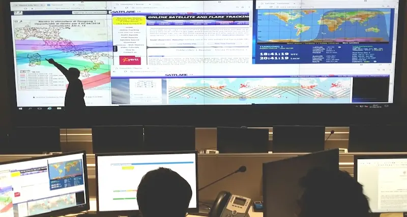 Stazione spaziale cinese Tiangong-1. Esclusa l'orbita di interesse sulla Sardegna