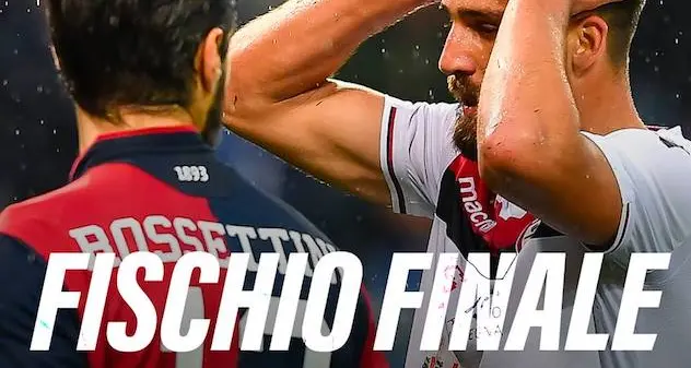 Genoa-Cagliari 2-1, Medeiros beffa ancora una volta nel finale i rossoblù