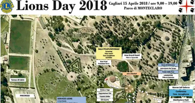 Parco di Monte Claro, Lions Day 2018: visite mediche per tutti, mostre e solidarietà