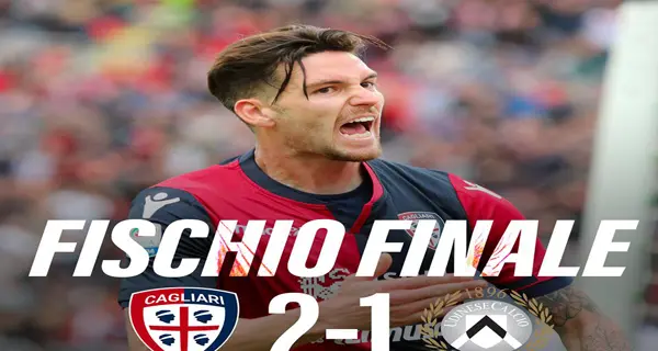 Cagliari-Udinese 2-1, Ceppitelli regala tre punti fondamentali ai rossoblù