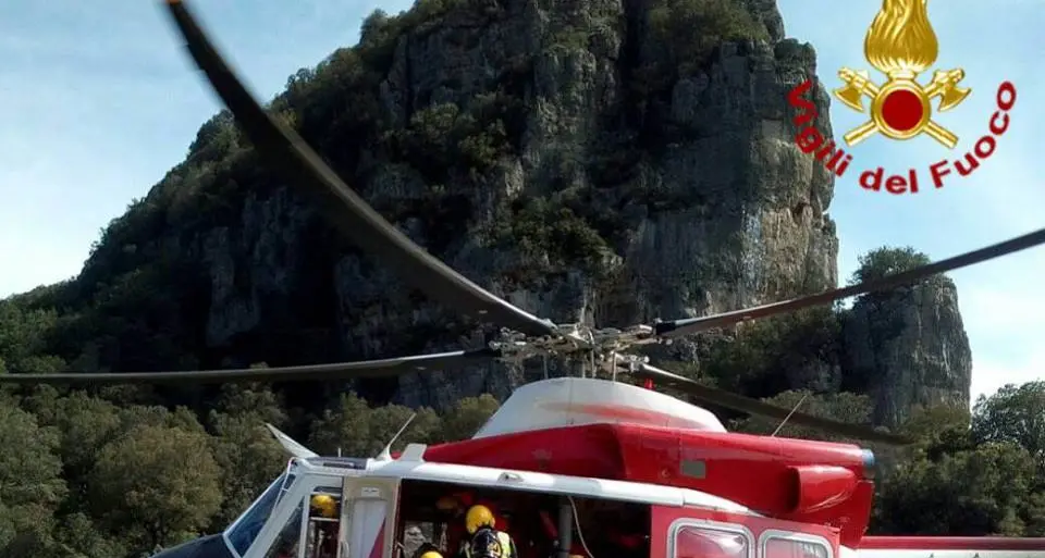 Turista olandese cade: intervengono Vigili del fuoco ed elisoccorso