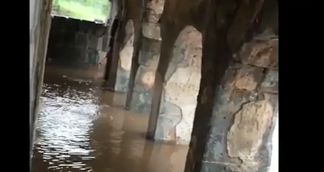 Maltempo. Terme romane di Fordongianus sommerse dall'acqua. IL VIDEO