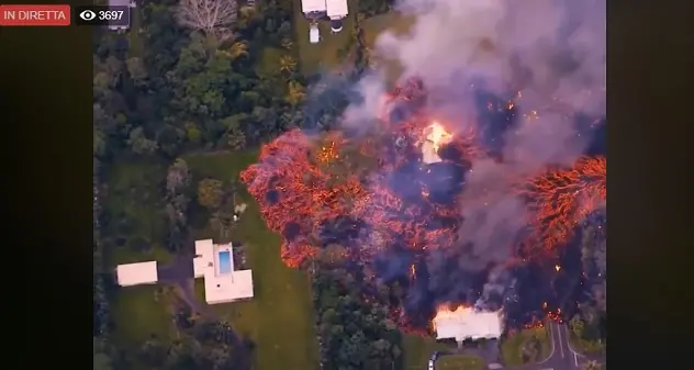 Eruzione del vulcano Kilauea alle Hawaii | VIDEO DIRETTA