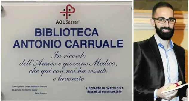 Sassari. Biblioteca dedicata al giovane medico di Orune morto in un incidente