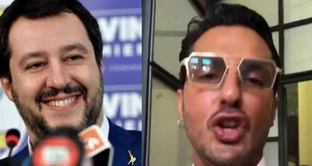 Fabrizio Corona stuzzica Salvini: \"Se lui può fare il ministro dell'Interno, è come se io diventassi ministro della Giustizia, uguale\"