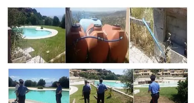 Terra Mala, maxi piscina e club house condominiali allacciati abusivamente