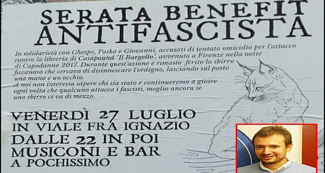 Caruso: “La Questura vieti l’evento che festeggia la mutilazione e l’accecamento di un poliziotto”