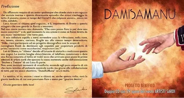 Nasce il progetto \"Dami sa manu\". Doppio Cd e iniziative per raccolta fondi reparti Covid sardi