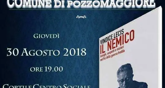 Giovedì 30 agosto “Aperitivo” con Vindice Lecis
