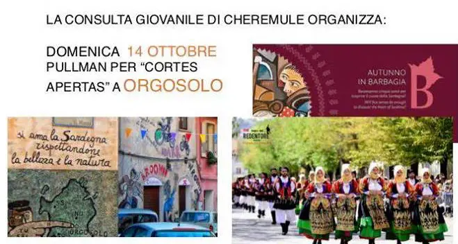 Cortes Apertas 2018: domenica 14 ottobre escursione a Orgosolo