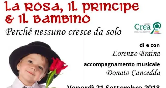 \"La rosa, il principe e il bambino“: stasera il reading di Lorenzo Braina