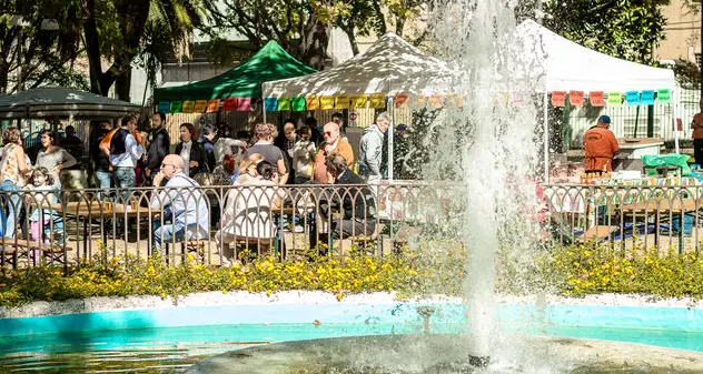 Birra e prodotti tipici ai giardini pubblici per l'Oktoberfest