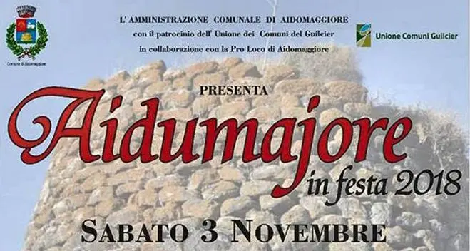 Sabato 3 novembre “Aidumajore in festa” 2018