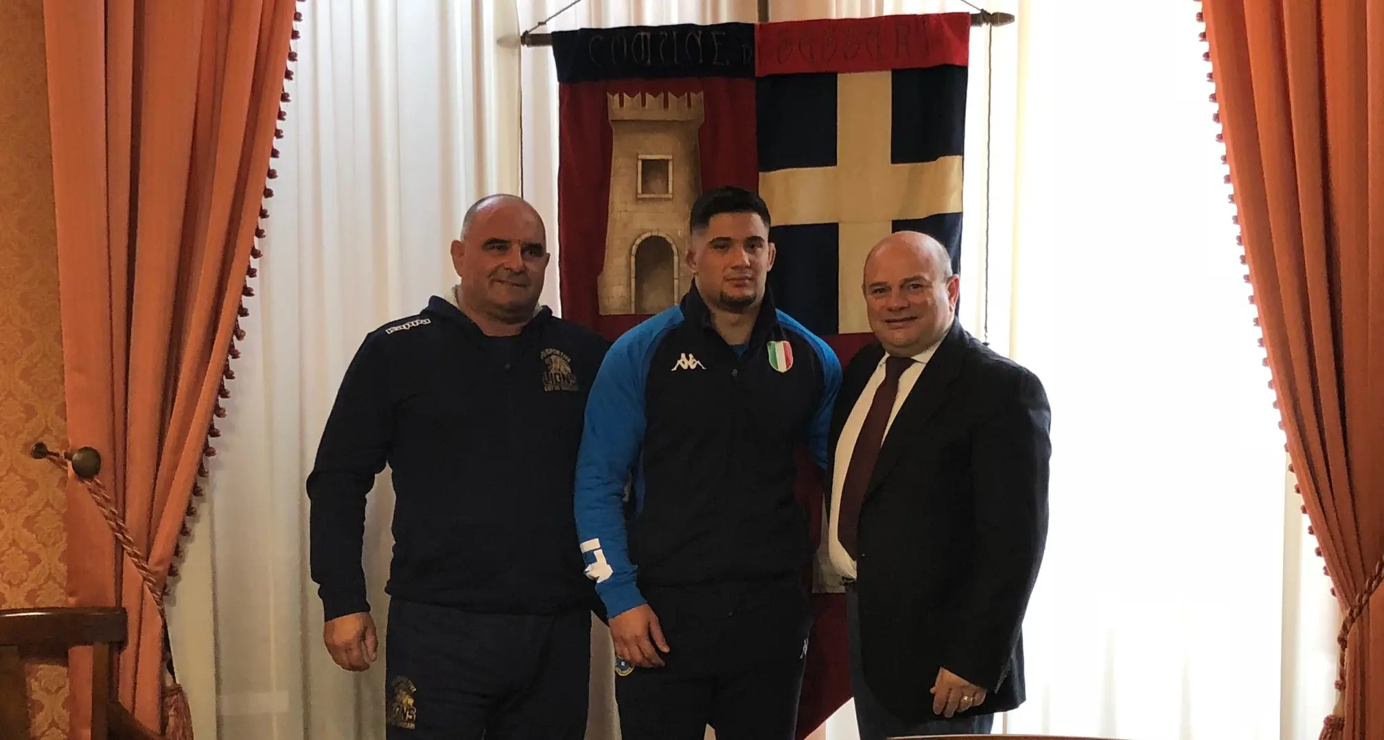 Gabriele Doro ricevuto dal Sindaco Nicola Sanna