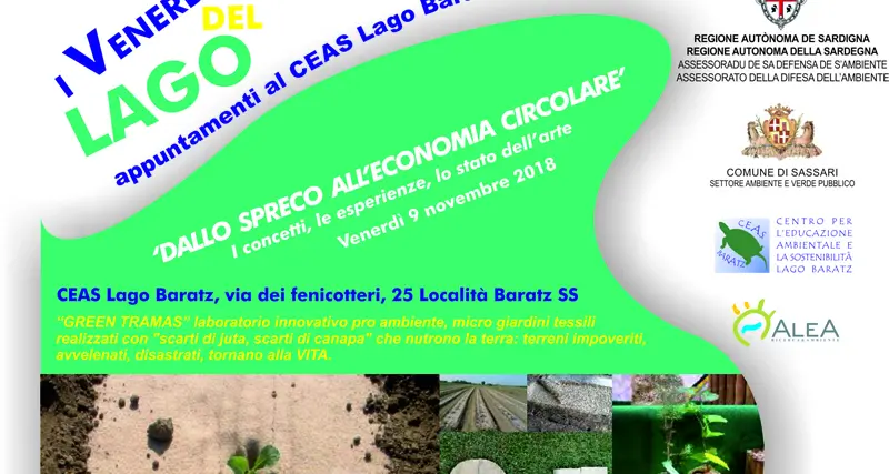 “I Venerdì del Lago”: venerdì 9 novembre i temi dello spreco e dell’economia circolare