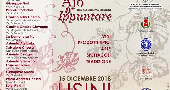 “Ajò a Ippuntare\" a Usini: sabato 15 dicembre la diciassettesima edizione