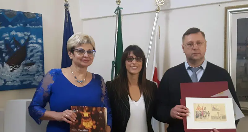Una delegazione russa a Palazzo Ducale