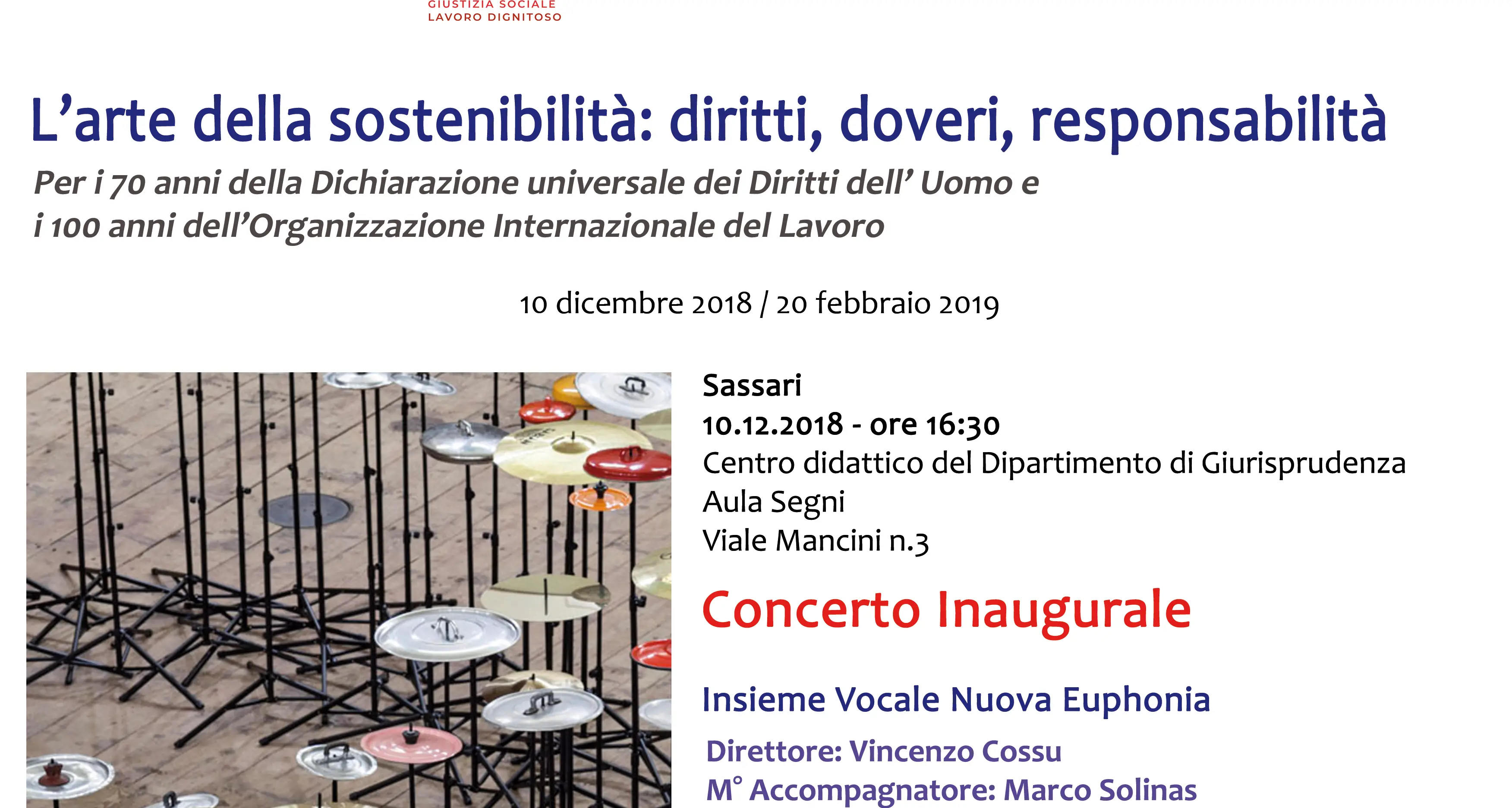 L'Università di Sassari celebra i 70 anni della Dichiarazione universale dei diritti umani