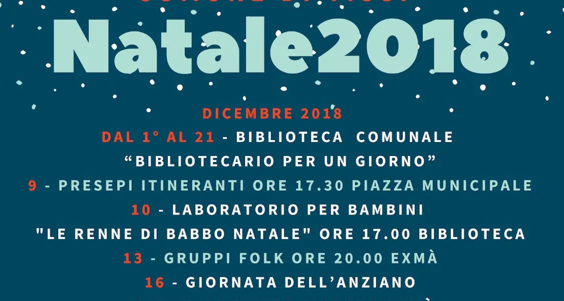 Natale a Tissi 2018: reso noto il programma