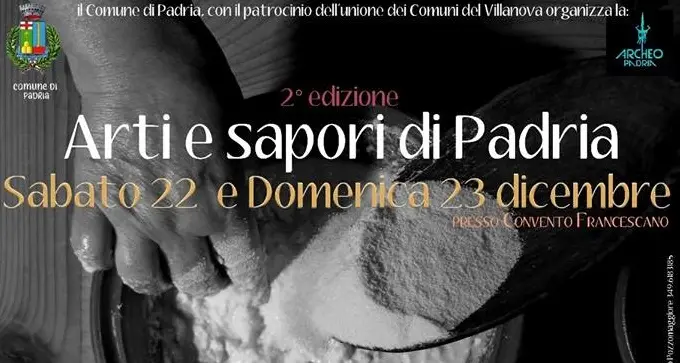 “Arti e Sapori di Padria”: sabato 22 e domenica 23 dicembre la seconda edizione