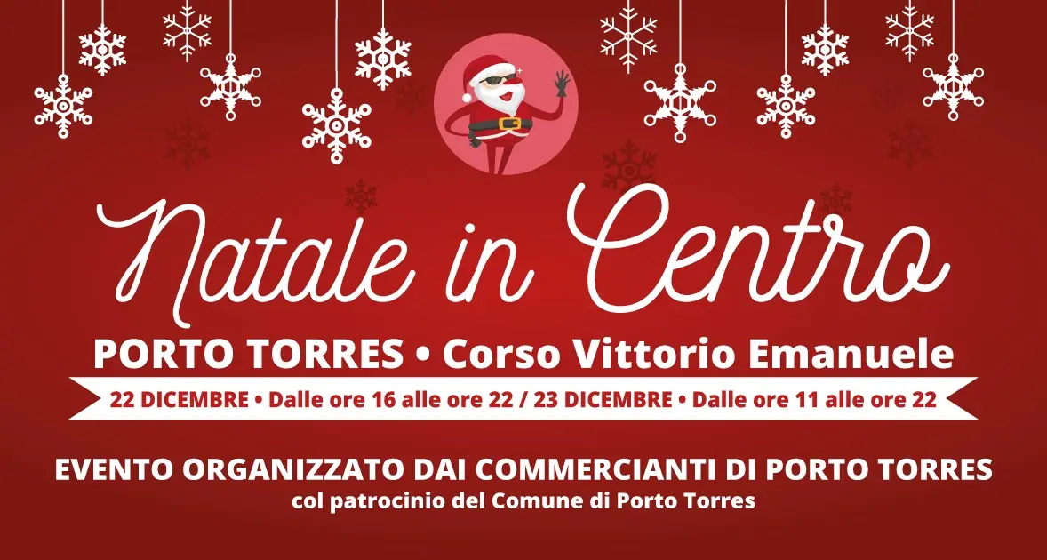 “Natale in Centro”: sabato 22 e domenica 23 dicembre la manifestazione promossa dai Commercianti