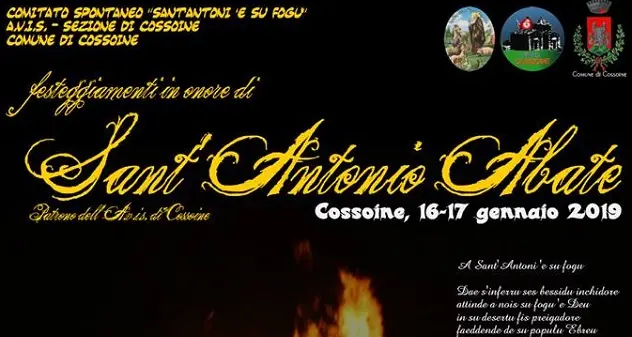 L’Avis di Cossoine festeggia il suo patrono Sant’Antonio Abate