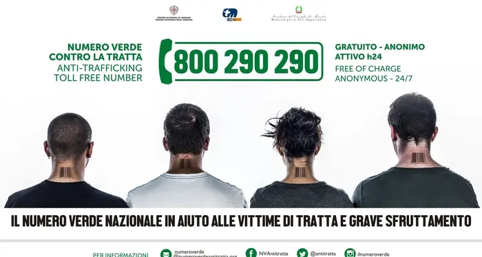 Tratta di esseri umani, campagna sui bus