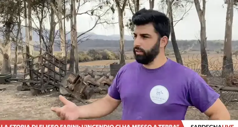 Nell'inferno di fuoco del Montiferru c'è chi ha perso tutto. Ecco la storia di Eliso: \"Ci ha messo a terra completamente\"