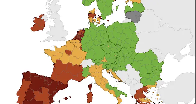 Nelle mappe UE, la Sardegna torna in rosso