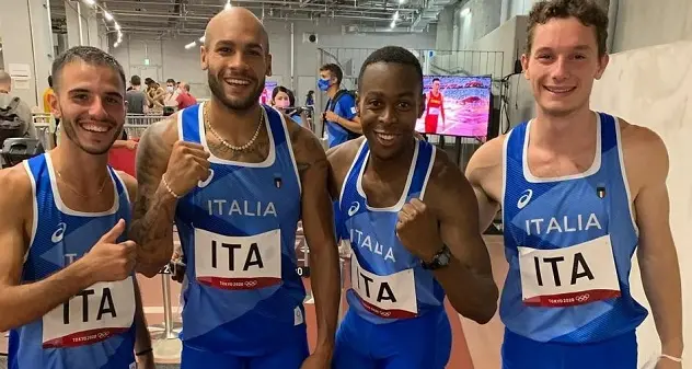 La 4x100 dei sardi Tortu e Patta in finale a Tokyo col record italiano