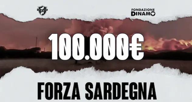 Incendi nell’Oristanese: 100mila euro da raccolta Fondazione Dinamo