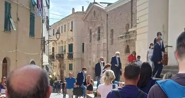 Alghero. Mattarella in cattedrale per assistere alla messa