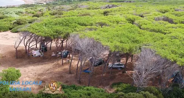 Sassari. Rischio incendi, con il drone a caccia ai campeggiatori abusivi