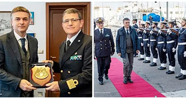 Il vice Ministro Rixi in visita alla direzione marittima di Cagliari