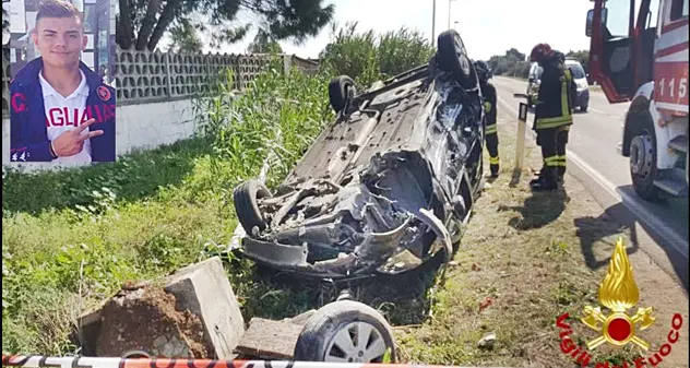 Dolore e rabbia per la morte del 19enne Marco Cogoni: “Basta croci sulla strada per Flumini”