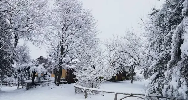 Fiocchi di neve in Barbagia, la magia a Desulo e Ollolai