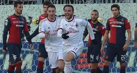 Cabrera affossa il Cagliari. 1-0 di Sau, poi il Milan ne fa 2 nel finale