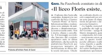 Gavoi. «Il liceo Floris esiste, basta bugie»