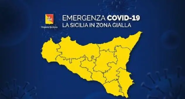 Da oggi la Sicilia torna in zona gialla