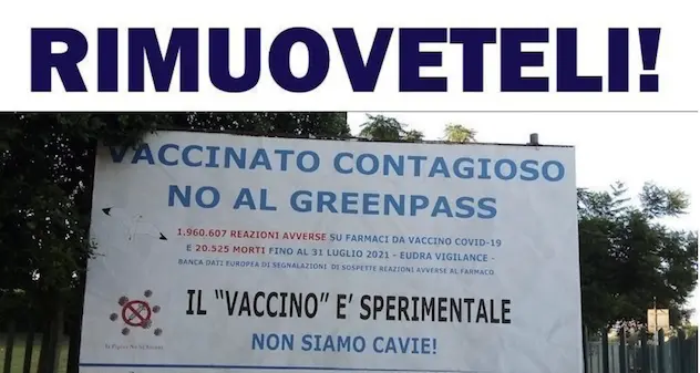 Cagliari. Petizione per rimuovete i manifesti no vax: “Diffondono falsità assurde”