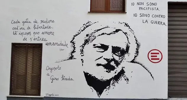 A Orgosolo un murale in memoria di Gino Strada