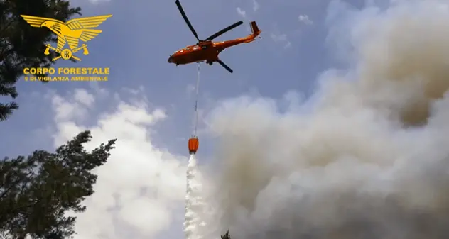 Sei incendi oggi in Sardegna, a Silanus interviene elicottero