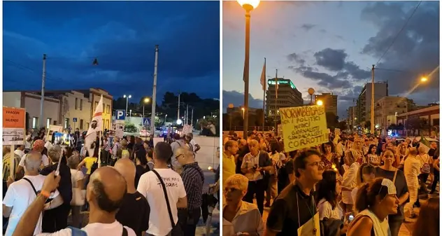 Cagliari, fiaccolata per chiedere vera informazione