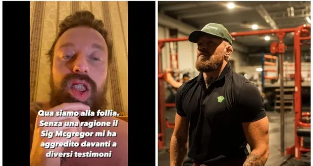 Facchinetti aggredito a pugni dal campione MMA Conor McGregor: denuncia sui social