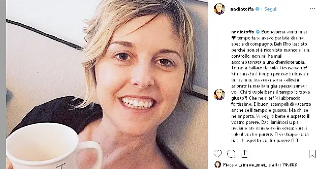 Nadia Toffa, amore finito: “Lascio il mio ragazzo, chi ti vuole bene il tempo lo trova”