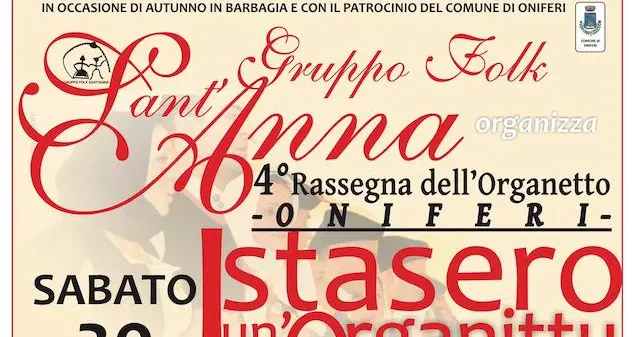 Appuntamento d’eccezione tra gli eventi collaterali di Autunno in Barbagia