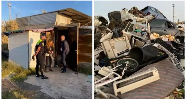 Cagliari. Sgomberata baraccopoli di via San Paolo, in corso operazioni di demolizione