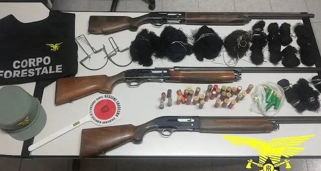 Bracconaggio nel Cagliaritano, multe e due denunce