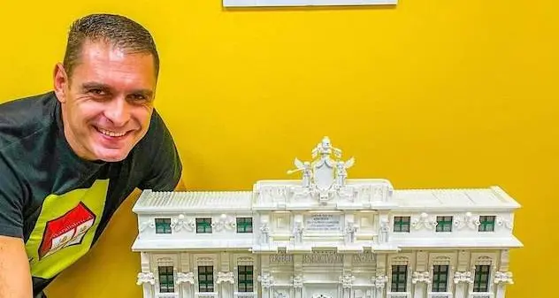 20mila mattoncini Lego per ricostruire la fontana di Trevi: a tu per tu con il suo costruttore, Maurizio Lampis