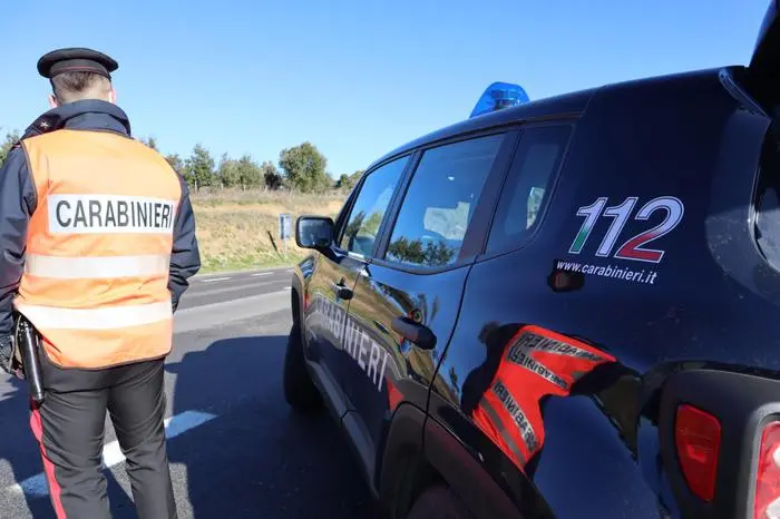 posto di blocco dei carabinieri